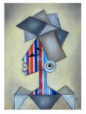 Kunstdruck im Passepartout