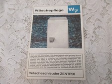 1971 Reklameprospekt - Wäscheschleuder  ZENTRIX