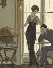 MODE - Gazette du Bon Ton - L'invitation au voyage - A.-E. Marty - Pochoir, 1914