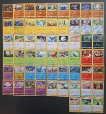 57 Pokemon Karten FUSIONSANGRIFF Holo Ohne Doppelte Riffex Onix Mauzi Snobilikat