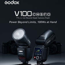 Godox V100 Rundkopf-Kamerablitz Drahtlose Übertragung Speedlite-Blitz für Canon