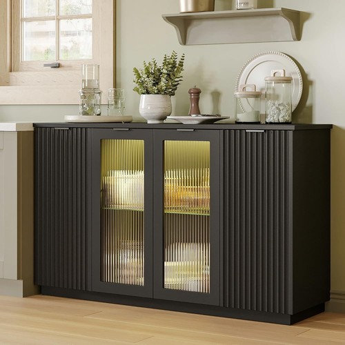 Fluted sideboard buffet - 55",