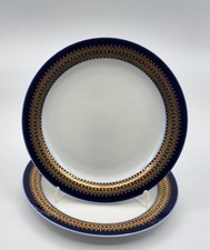 Kuchenteller Thomas Rotunda Kobalt Goldbordüre