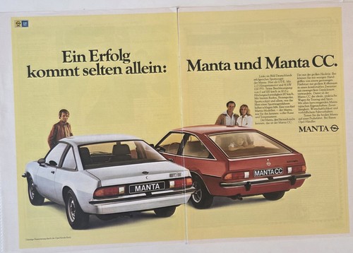 Opel manta werbebild - manta, retro