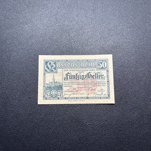 Wien kassenschein notgeld 1920 - wien,