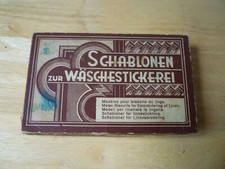 antike Kupfer Schablonen zur Wäschestickerei Stickvorlagen sehr alt retro