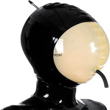 Latex gummi haube maske - latex, mit