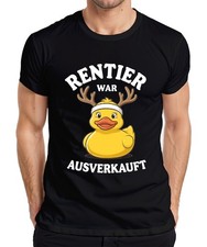 Rentier war ausverkauft Weihnachten Gummiente Geschenk lustig Herren T-Shirt