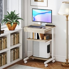 HOMCOM Schreibtisch mit Rollen