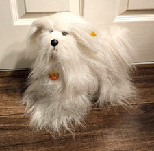 Seltener Steiff Issy Malteser Hund stehend weich Plüsch 32 cm