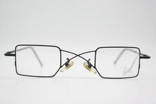 Vintage Brille Filou 2503 mit Sonnenclip Schwarz Eckig Brillengestell eyeglasses