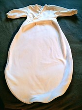 Baby Innen Schlafsack, weiß 80, Baumwolle langer Arm