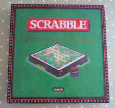 VINTAGE SCRABBLE PRESTIGE EDITION BRETTSPIEL VON SPEAR'S DATIERT 1988 - KOMPLETT