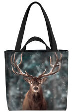 Hirsch Winter Schnee Tasche
