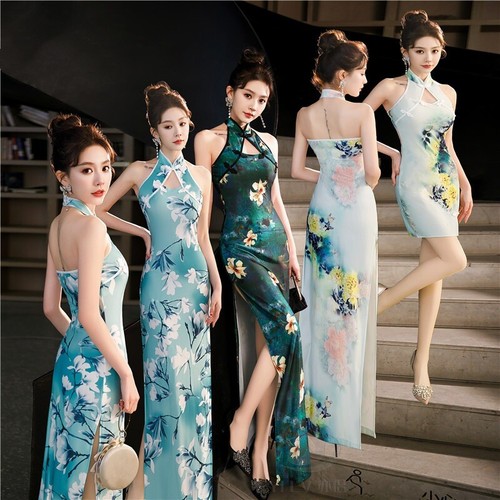 Damen neckholder cheongsam - damen,
