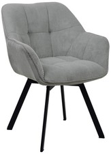 #Lage262 Esszimmerstuhl Jordi Cord grau Polsterstuhl Küchenstuhl Lehnstuhl Stuhl