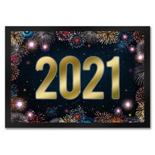 2021 Silvester Fußmatte mit
