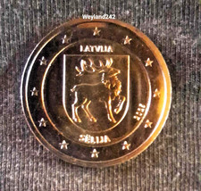 2 Euro Gedenkmünze Lettland 2025  " Regionen Lettlands – Sēlija " UNZ aus Rolle