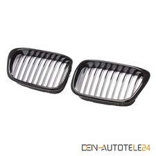 KÜHLERGRILL EINZELSTEG NIEREN GRILL PASST FÜR BMW 5ER E39 GLÄZEND SCHWARZ
