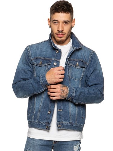 Herren enzo jeansjacke trucker - herren,