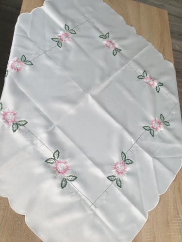 Tischdecke weiß mit - weiß,