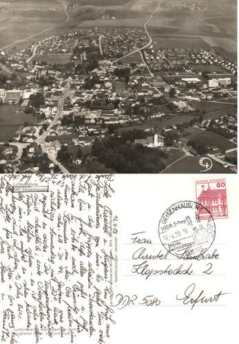 Geisenhausen luftbild alte - geisenhausen,