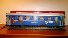 LGB bel. blauer vierachser RhB AROSA Personenwagen LGB Nr. 37670 OVP Metallachs.
