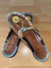 Romika Damen Sandale Zehentrenner Sandalette Pantolette mehrfarbig Gr. 42 (UK 8)