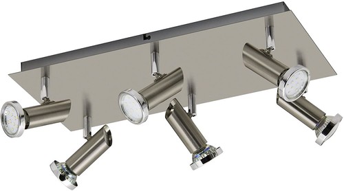 Deckenlampe nickel matt inkl - deckenlampe,