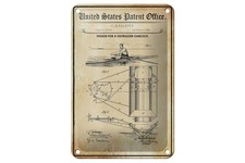 Blechschild Patent 12x18 cm