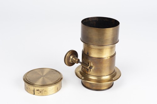 Petzval 12cm brass lens - brass,
