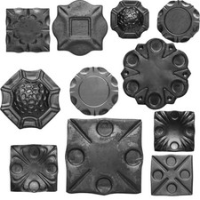 STAL Rosette Zierteil Eisen Zaundekoration Zierelement Metallblätter  für Zaun