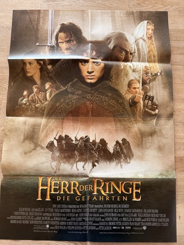 Kinoplakat herr der ringe die - ringe,