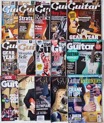 Various guitar magazines total - various,