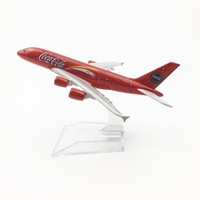 1:400 Diecast Flugzeugmodell - Airbus A380 Coca-Cola Design 16cm - Sammlerstück