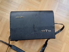 Vintage Minolta Kameratasche für SRT 101, Schwarz mit rotem Samt-Innenfutter