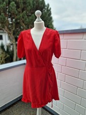 Zara Sommer Wickelkleid Rot