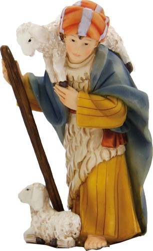 Krippenfigur hirte mit - krippenfigur, schaf