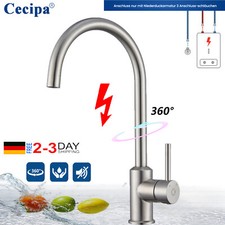 Niederdruck Küchenarmatur Wasserhahn 360° Küche Einhandmischer Spültischarmatur