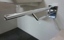 Hewi WARM TOUCH Stützklappgriff Duo 70cm chrom; 950.50.12050