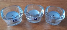 3 Leonardo Kerzenhalter Glas 6,5x4cm