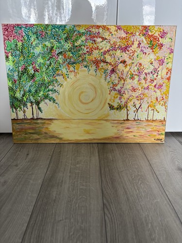 Acryl bilder auf leinwand - auf,