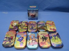 11 Stück leere Pokemon Trading Card Game mini Tin Box Blechdosen Kartenbox
