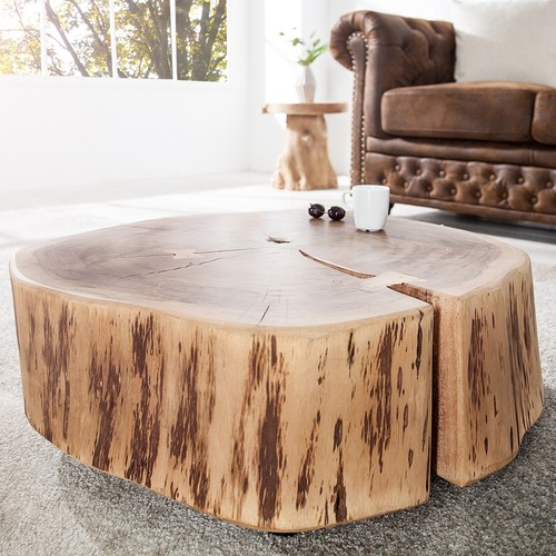 Baumstamm couchtisch goa 60cm - baumstamm,