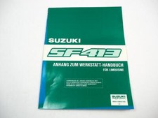 Suzuki Swift SF413 Limousine Werkstatthandbuch Ergänzung 1989/91