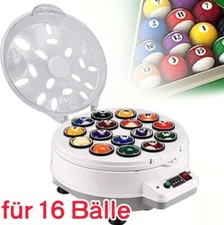 Profi Billard Reinigungsmaschine 16 Bälle Pool Ball Reiniger Kugeln Polierer Neu