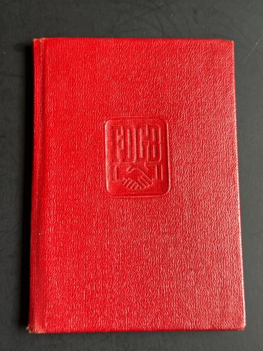 Altes fdgb mitglieds - mitglieds, buch