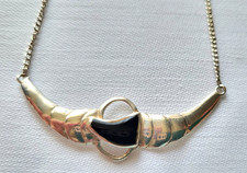 Collier Handarbeit mit Onyx 925 Sterlingsilber