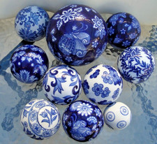 Dekokugeln blau weiß - 10,