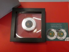 Medaille, Himmelsscheibe von Nebra, Silber, farbig, Auflage: 500 Stück